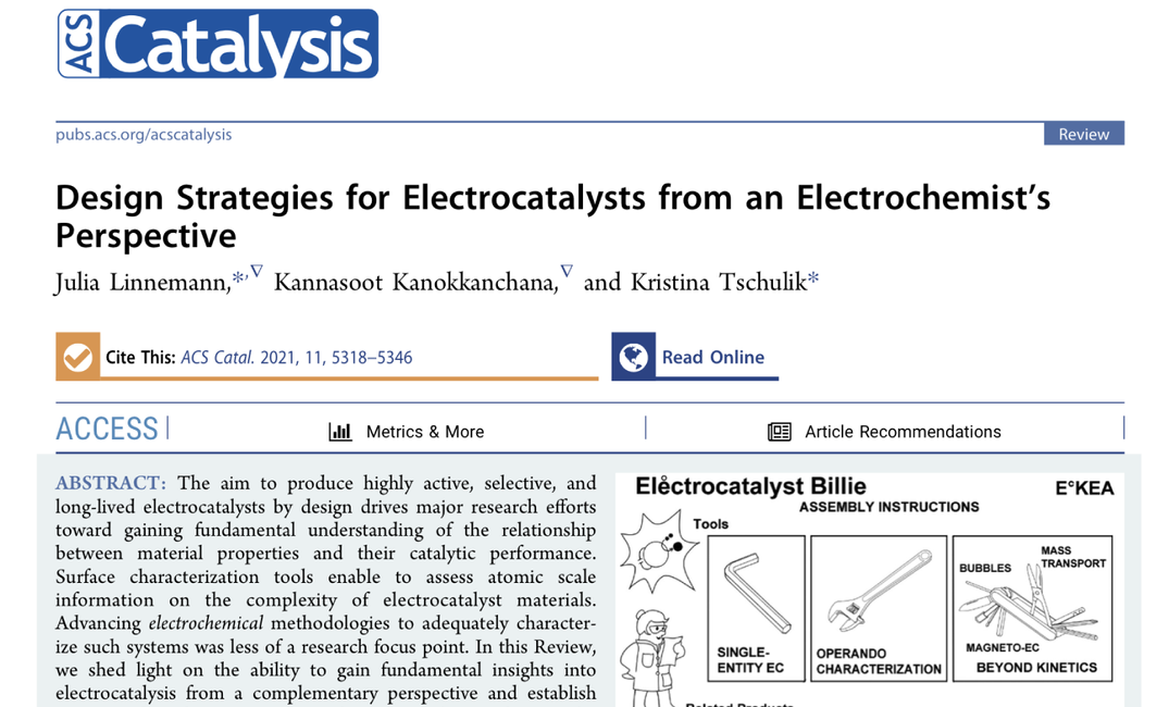 Design Strategies for Electrocatalysts from an Electrochemist's Perspective