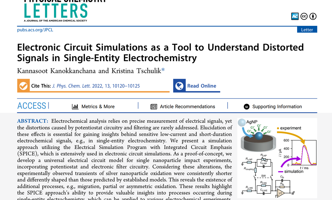 Electronic Circuit Simulations as a Tool to Understand Distorted Signals in Single-Entity Electrochemistry